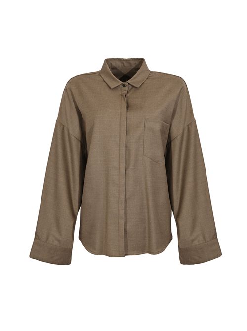 Camicia Amanda in lana stretch Nine in the morning | 9FW25 AMD18TORTOR